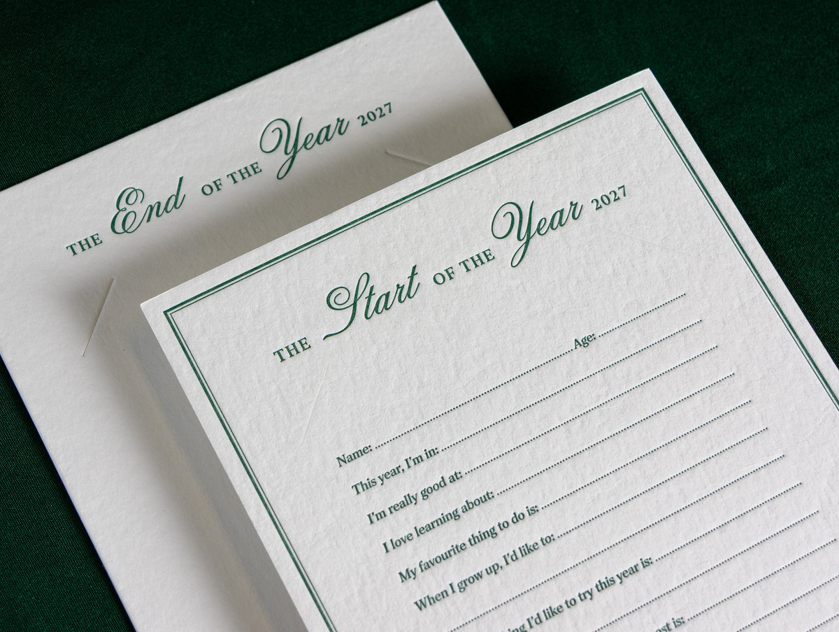 Start and End of the Year 2027 photo cards